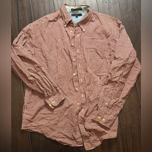 Tommy Hilfiger Red and White Checkered Shirt